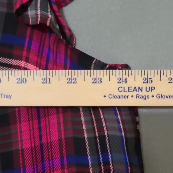 TORRID Women's Plaid Pink & Black Tunic Blouse - Size Large (Torrid Size 0) - Picture 11 of 12